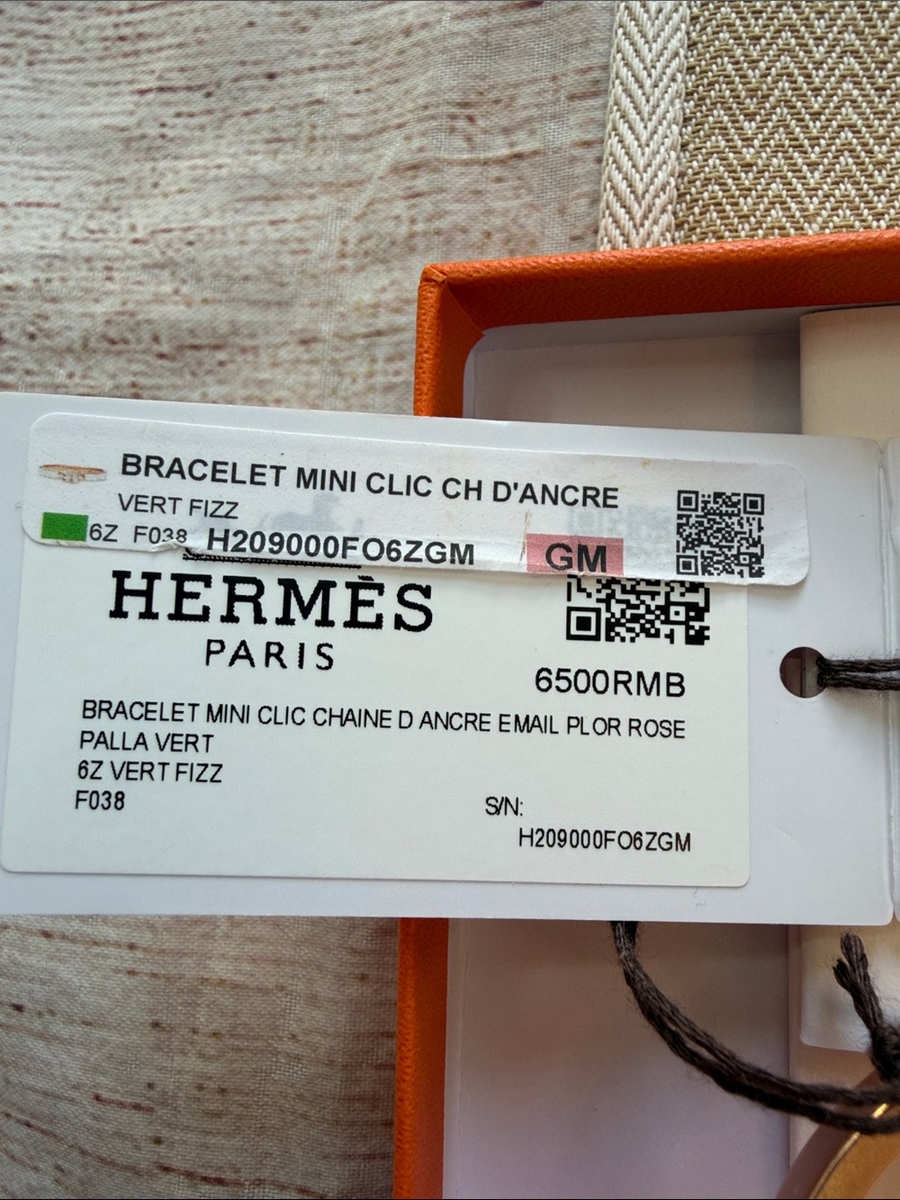 Hermes Mini Clic Chaine d’Ancre Bracelet Rose Gold - Picture 4 of 6